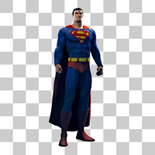 سوپرمن در زمینه ی شفاف