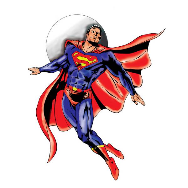 نقاشی سوپرمن ایزوله