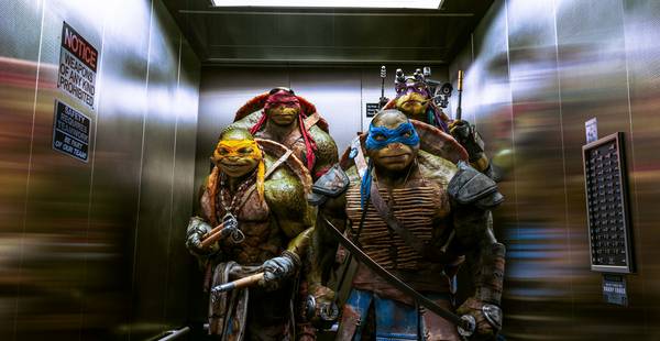 لاکپشت های نینجا در آسانسور