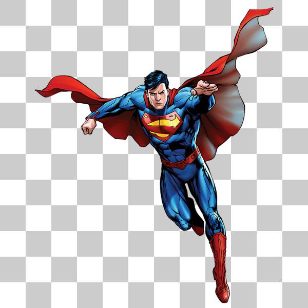 سوپرمن در زمینه ی شفاف