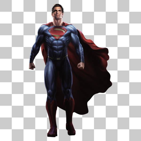 سوپرمن مغرور در زمینه ی شفاف