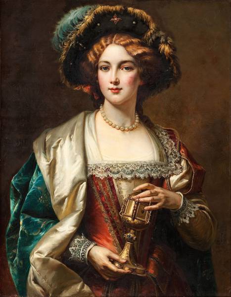 چزاره آگوستو دتی پرتره یک اشراف زاده Cesare Augusto Detti Portrait of a noblewoman