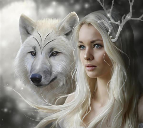 ملکه زمستانی و گرگ سفید