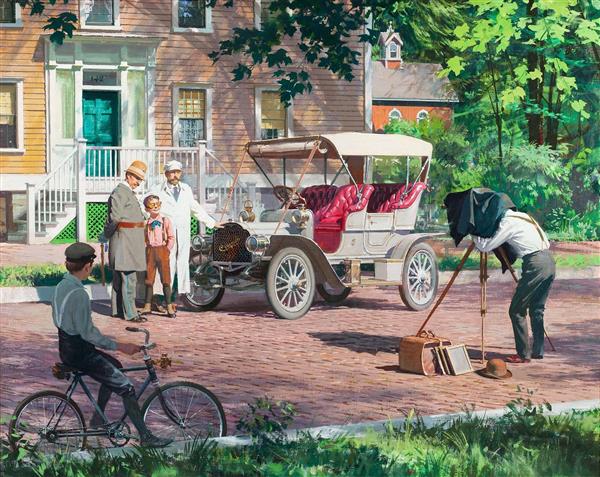 اولین ماشین خانوادگی هری اندرسون نقاشی