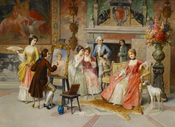 فرانس فون پرسوگلیا نقاش پرتره FRANZ VON PERSOGLIA Portrait maler