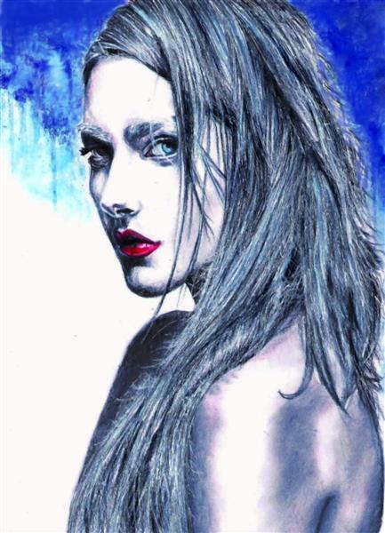 دختر چشم آبی اثر هنری