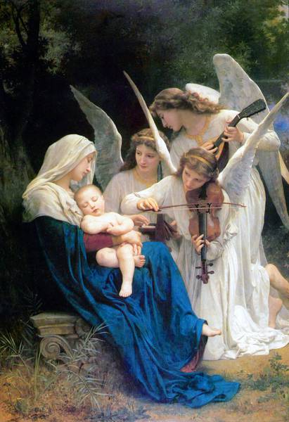 ویلیام آوللف بوگورو آهنگ فرشتگان william adolphe bouguereau song of the angels