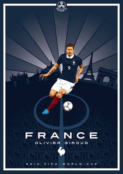 پوستر تیم ملی فرانسه
