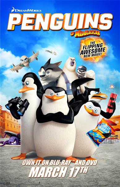 پوستر کارتون پنگوئن های ماداگاسکار