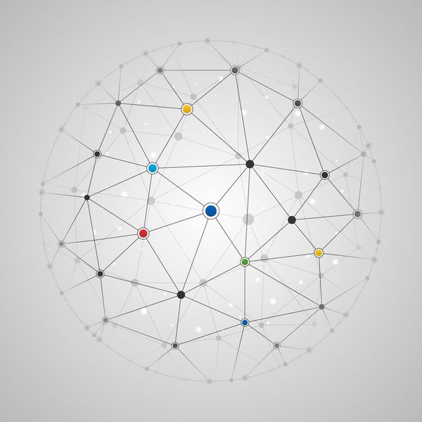 تصویر برداری از خطوط متصل و الگوی نقاط نقطه الگوی اتصال شبکه جهانی چکیده هندسی چند ضلعی هندسی پزشکی فناوری علمی و یا زمینه ای از کسب و کار