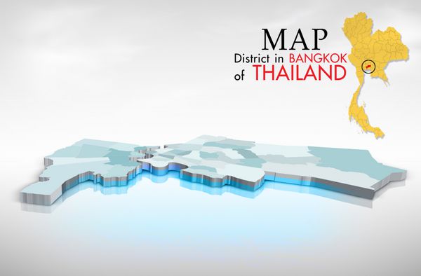 نقشه منطقه در بانکوک تایلند