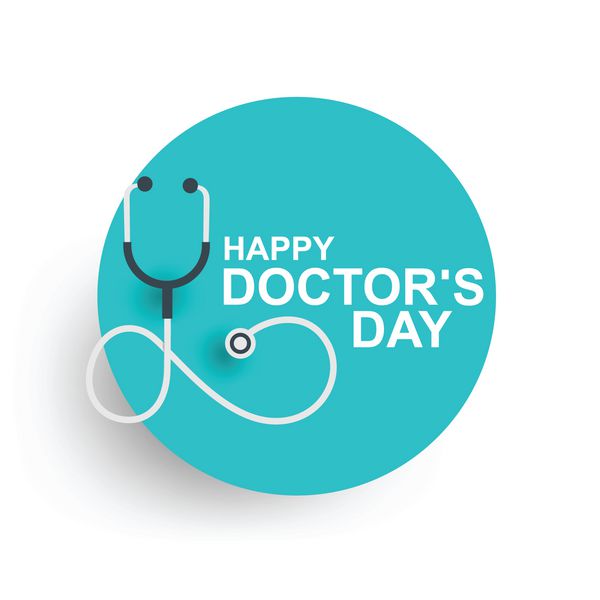 طراحی کارت تبریک روز پزشکان با استتوسکوپ