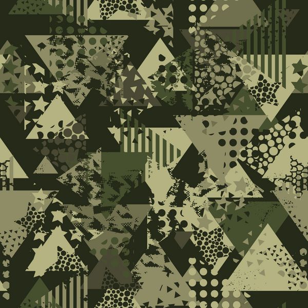 لباس الگوی بدون درز استتار نظامی لباس های شکار سبز ارتش را تکرار می کند کاغذ دیواری برای پارچه و پارچه سبک مد