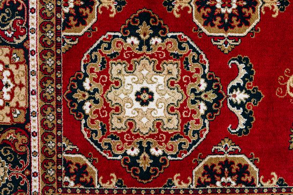 پس زمینه بافت فرش ایرانی شرقی آسیای قرمز