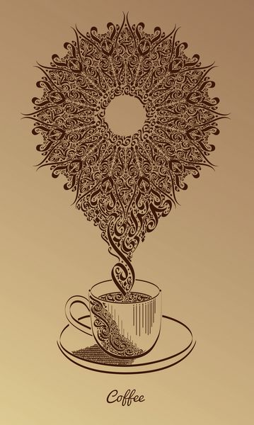 خوشنویسی قهوه نمادی تزئینی است که از منحنی های زبان عربی گرفته شده است که حاوی هر کلمه یا حتی یک حرف کامل نیست عالی