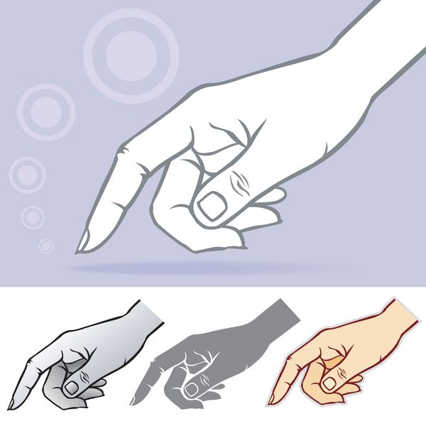 ژست دست معمولاً استفاده می شود