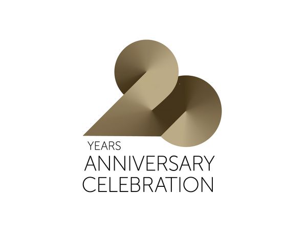 20 سالگرد جشن لوگو طراحی 20 ساله شماره طلا 20