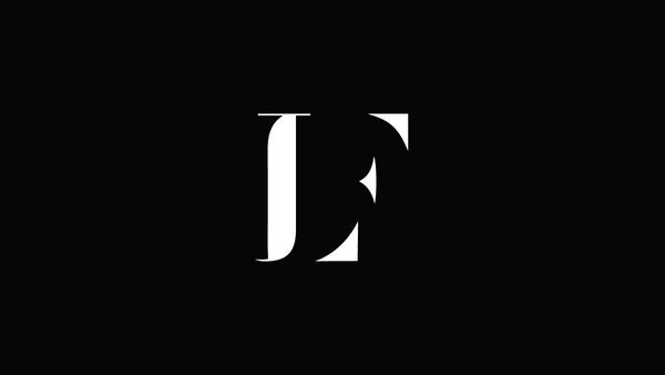 وکتور الگوی طراحی لوگوی نامه LF
