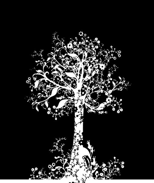 گرافیک خلاق وکتور- درخت جادویی