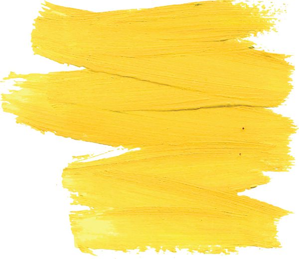 پس زمینه قلم موی رنگی زرد رنگ انتزاعی سکته های جدا شده با لبه های خشن خشک