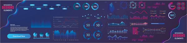 الگوی وکتور اینفوگرافیک مدرن مدرن با نمودارهای آماری و نمودارهای مالی نمودار نمودار و نمودار نمودار تصویر سازی اطلاعات گرافیکی