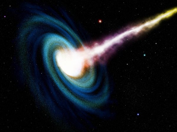 کامپیوتر کهکشان بلعیده سیاه چاله تولید می کند