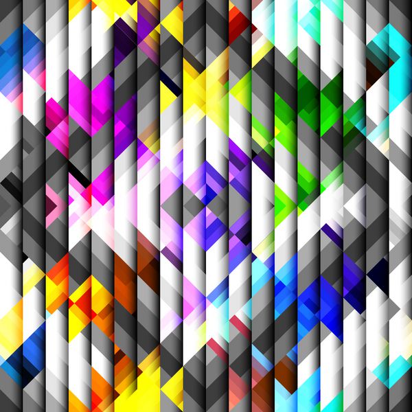 الگوی بدون درز انتزاعی هندسی به سبک چند ضلعی تصویر برداری