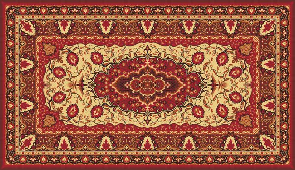 بافت فرش ایرانی پس زمینه تزئین قبیله مدرن تصویر برداری رنگی