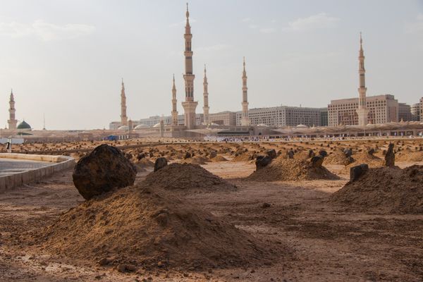 مدینه عربستان سعودی 2 سپتامبر 2018 قبرستان جنت الباقی در نزدیکی مسجید نبوی در مدینه است پایان زندگی