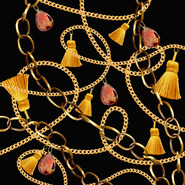 طلا و جواهرات باروک زینت کارتون های زنجیره ای زنجیر