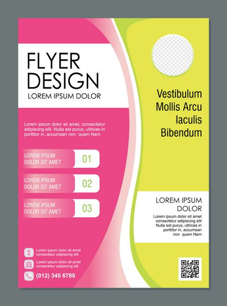 طراحی الگوی Flyer Spa Flyer با طراحی زیبا و شیک