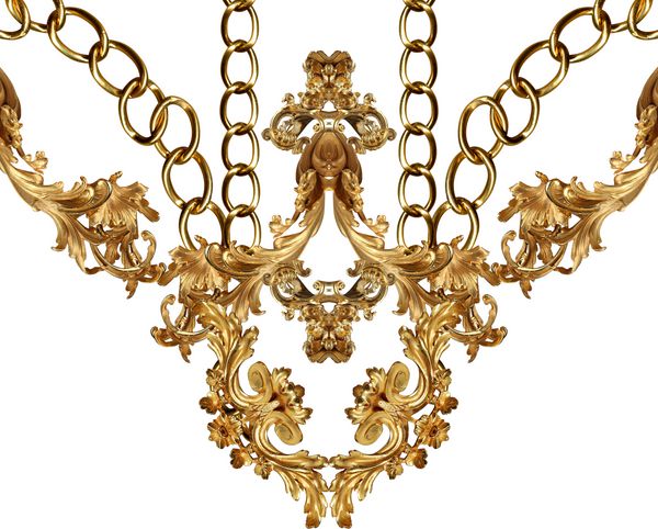 باروک طلایی و تزئین زنجیر