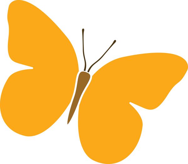 آیکون پروانه لوگوی رنگارنگ پروانه جدا شده تصویر پروانه زیبا