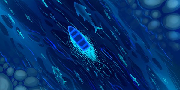 دریا قایق و امید زمینه داستان هنر مفهومی تصویر واقعی بازی ویدیویی Digital CG Artwork مناظر طبیعت