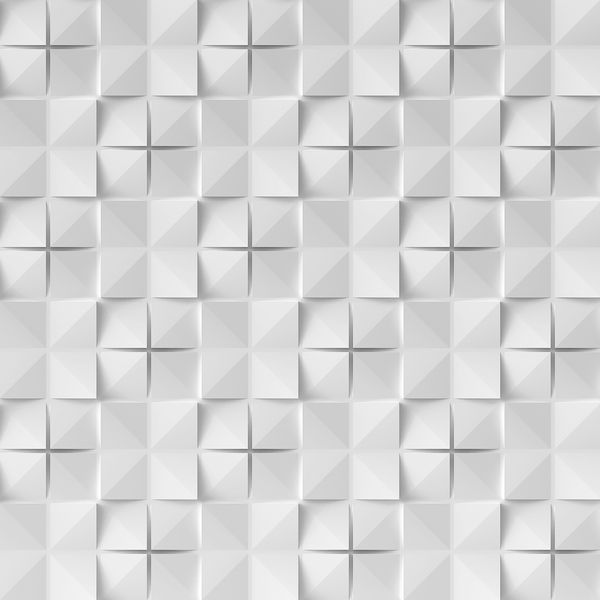 تصویر پس زمینه هندسی 3D سفید با سایه ساختار معماری مستطیل ترکیب هندسی سه بعدی از چند ضلعی های سه بعدی سایپرز باشگاه دانش پانل سه بعدی زمینه
