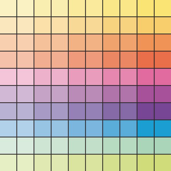 نمونه های طیف رنگارنگ برای چند چاپی الگوی چک شده رنگین کمان تصویر برداری
