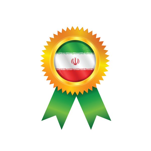 مدال طلا با پرچم ملی ایران