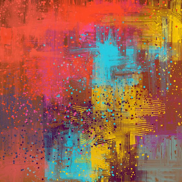 بافت انتزاعی تصویر 2d نقاشی اکسپرس روغن دست ساز بر روی بوم برس های گسترده ای هنر مدرن پس زمینه چند رنگ برس معاصر تصویر زمینه دیجیتال رنگارنگ