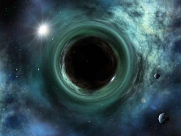 تصویری از یک سیاه چاله تکینگی فضای خوب