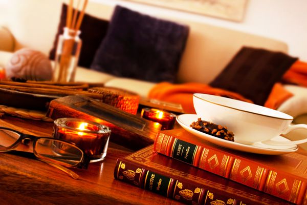 آرامش در خانه چای و کتاب