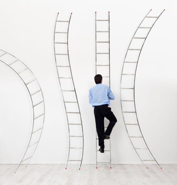 مفهوم انتخاب و فرصت های شغلی تاجر صعود از نردبان مناسب