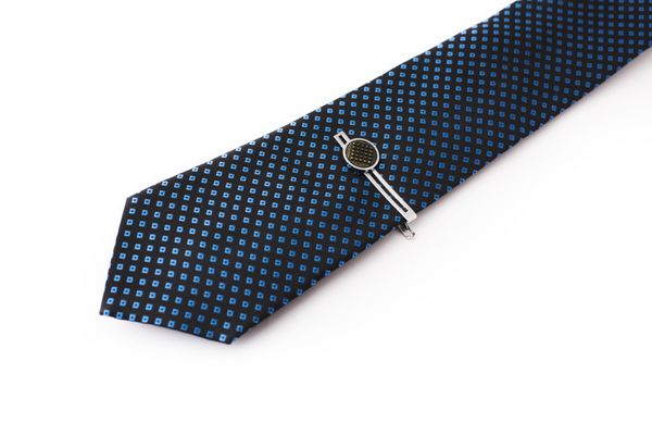 کراوات آبی با یک گره کراوات آماده پوشیدن برای لباس رسمی