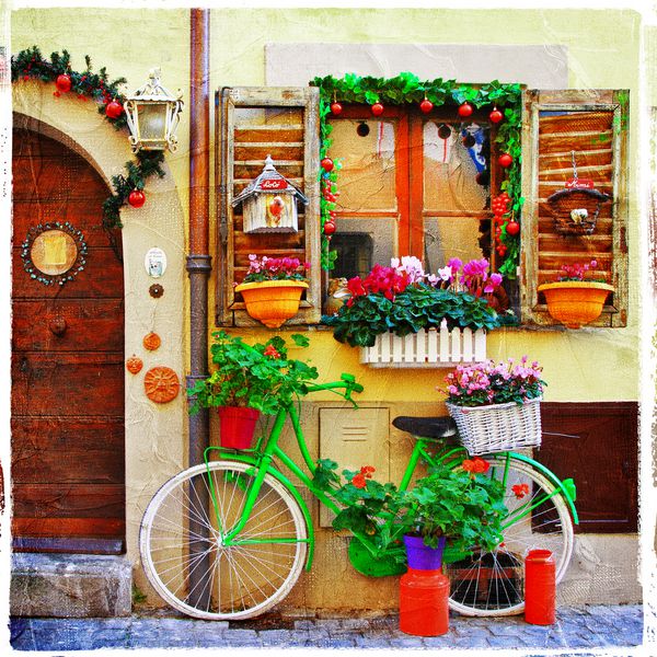 خیابان های زیبا از روستاهای کوچک ایتالیایی