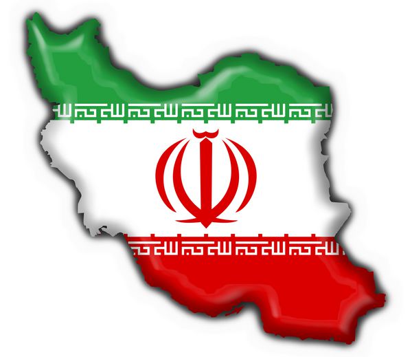 شکل نقشه پرچم دکمه ایران