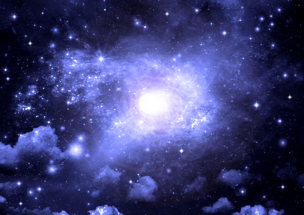 ستاره های یک سیاره و کهکشان در یک فضای آزاد amp quot؛ عناصر این تصویر که توسط ناسا amp quot؛ مبله شده است