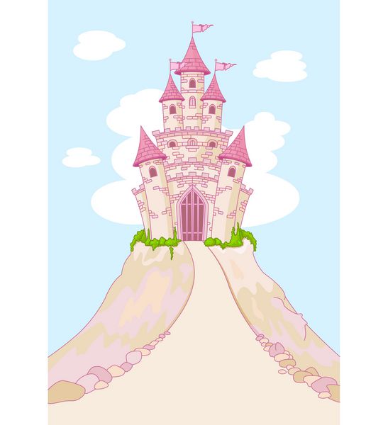 کارت دعوت با قلعه Princess Princess Fairy Tale نسخه شطرنجی