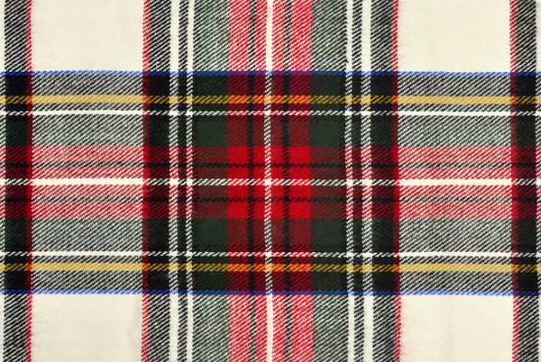 الگوی تارتان اسکاتلندی چاپ فرش پشمی قرمز و سفید به عنوان پس زمینه الگوی مربع متقارن