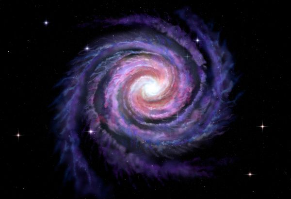 کهکشان مارپیچی تصویر سازی راه شیری