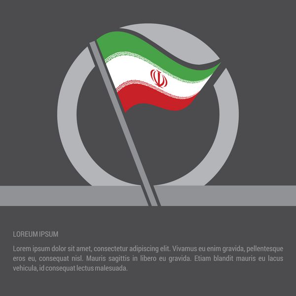 طراحی نشان نشان ایران پرچم برچسب روز استقلال تصویر برداری