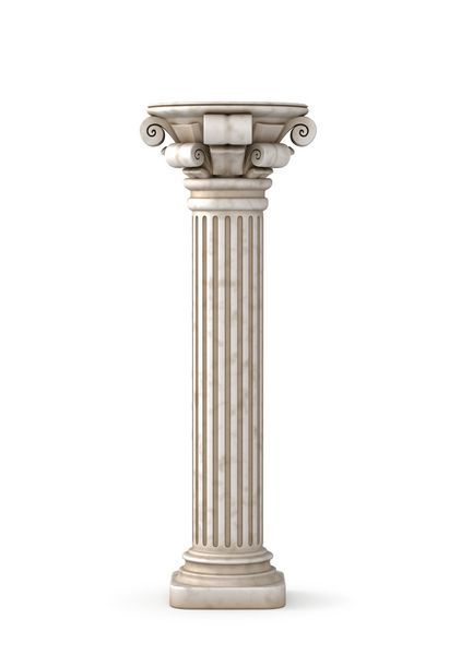 ستون کلاسیک یونانی رندر سه بعدی